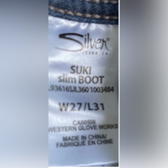 Silver Suki Boot Cut W27 L31 Slim Boot 👖 Jeans - Picture 4 of 14